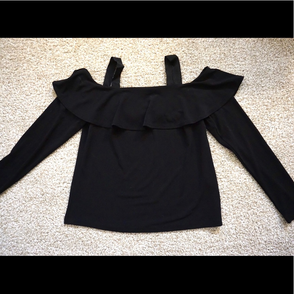 Banana Republic Off-the-Shoulder Black Top